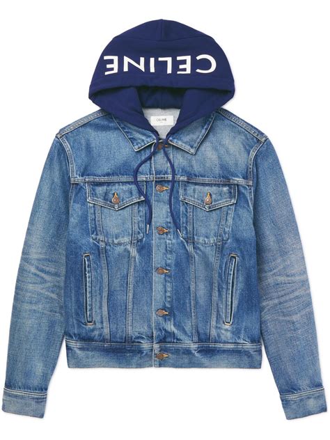 celine denim hooded jacket